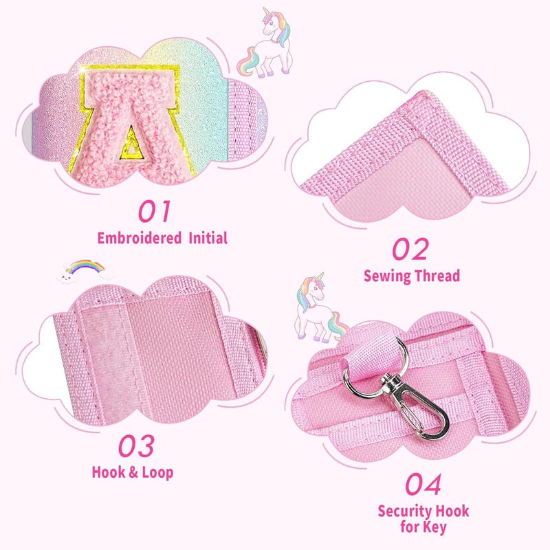 cotmcor Girls Wallet for Kids Initial Pink Wallets, Christmas Stocking Stuffers Birthday Gifts Ideas for 6 7 8 9 10 11 12 Year Old Teen Girl, Sparkly Cute Toddler Purse Valentines Gift Trendy Stuff, Letter A - Image 5